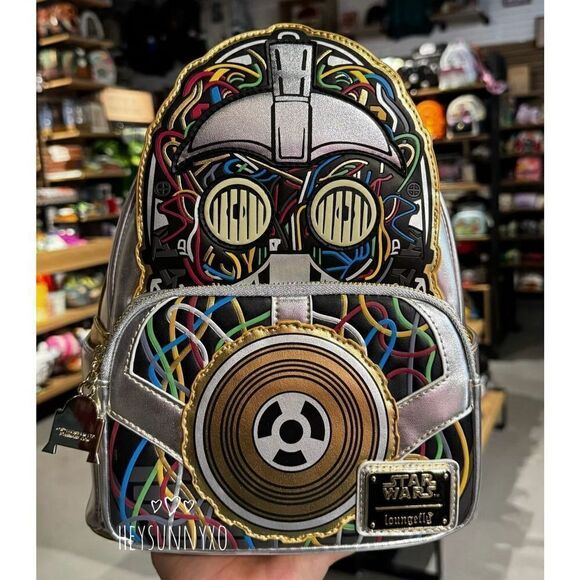 Loungefly Star Wars C-3PO Glow-in-the-Dark Mini Backpack